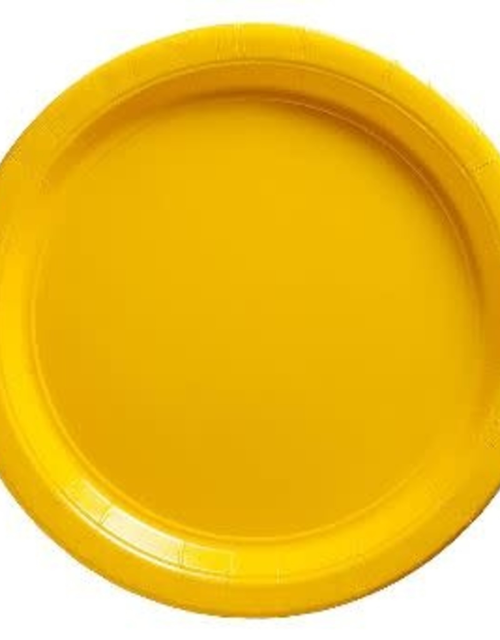 Yellow 7 in Plates Paper Plates 20ct