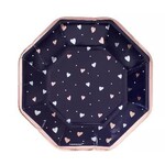 Navy Bridal Plates 7" Paper Plates 8ct