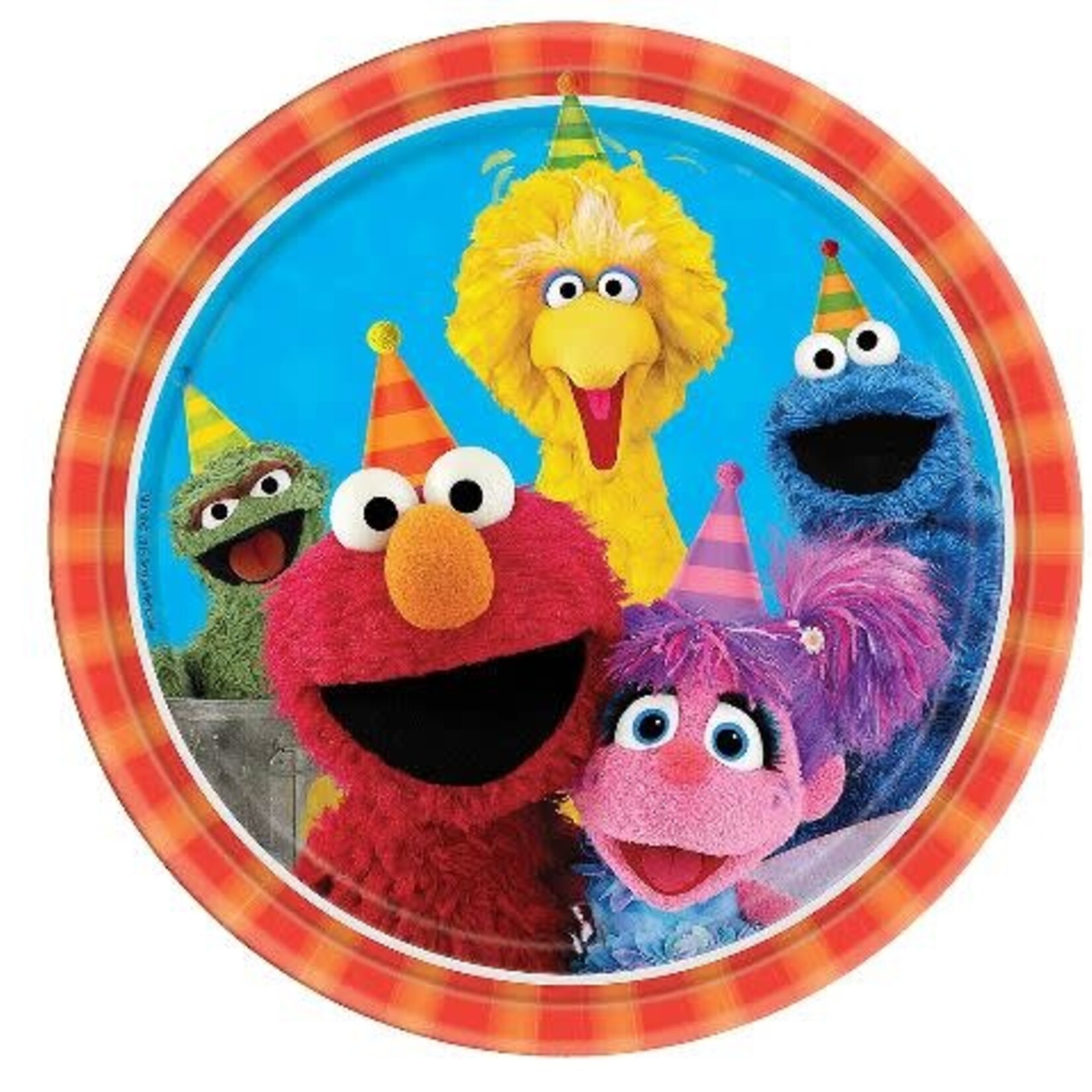 Sesame Street 9 in Plate 8 ct