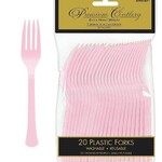 Light Pink Forks 20 count