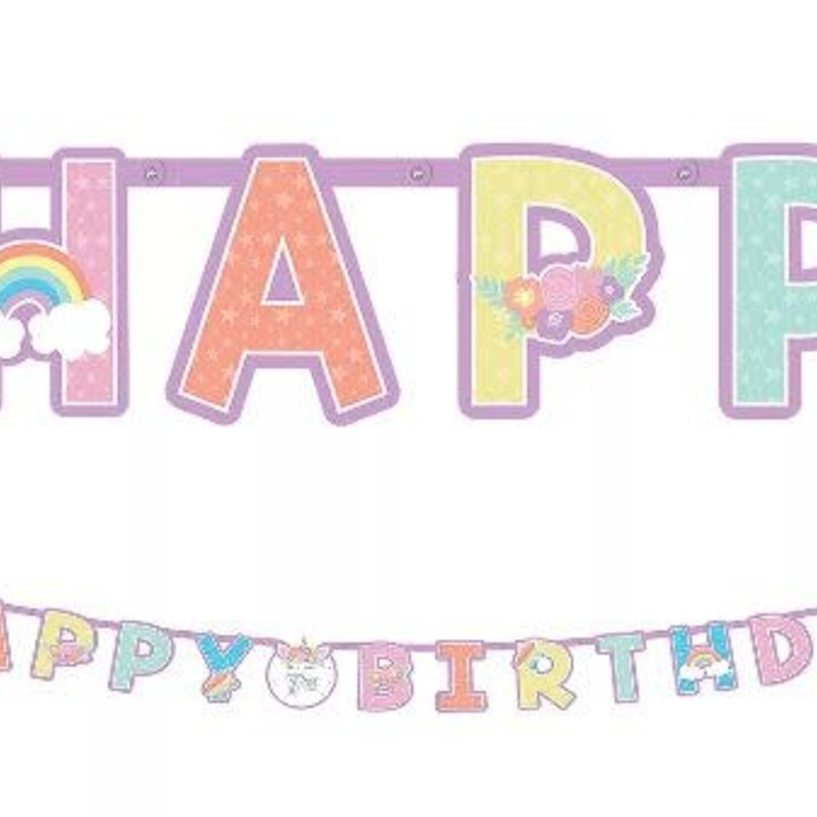 Unicorn Jumbo Birthday Banner Kit