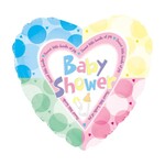 18" Baby Shower Pastel Dots Balloon