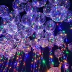 24" Light up bubble balloon