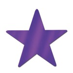 Wallys party factory Mini Foil Cutout Stars 12 count - Purple
