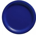 7IN PAPER PLATE 8CT ROYAL BLUE