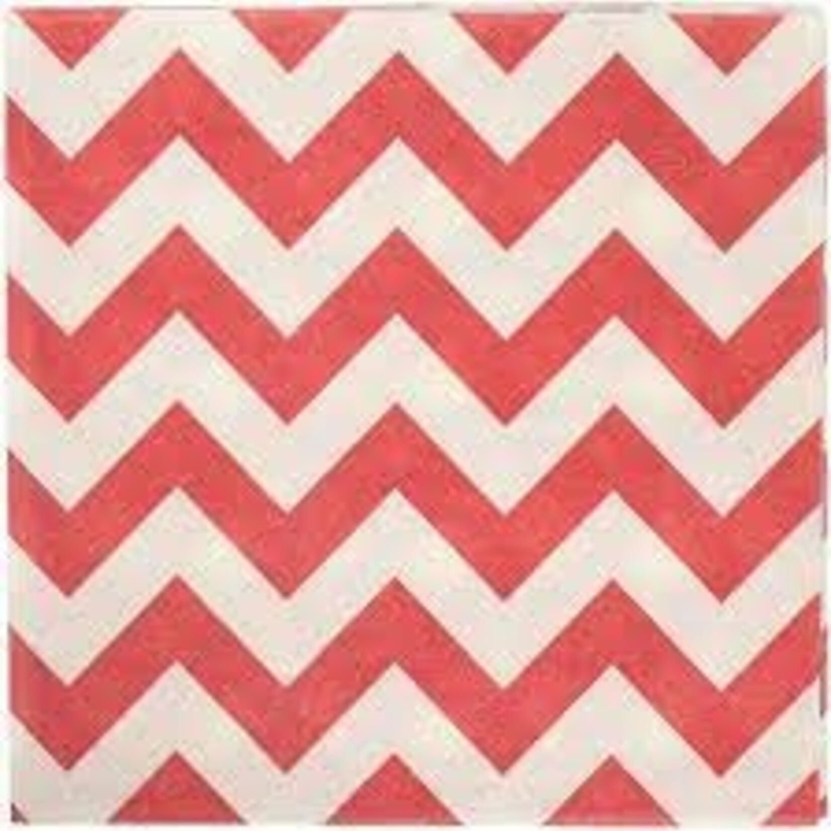 Wallys party factory Red Chevron Paper Napkins