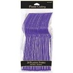 Purple Plastic Forks