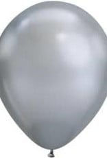 12'' Metallic  Silver Latex Balloons 50ct