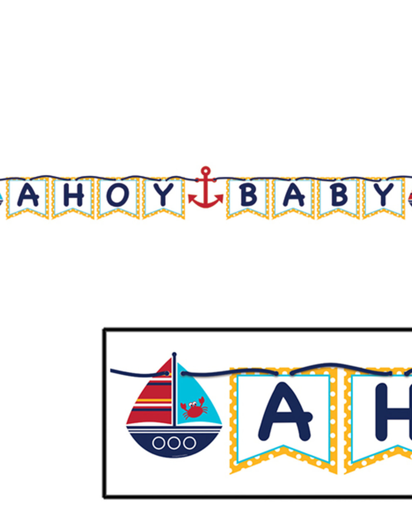 ACCESS Ahoy Matey! Ribbon Banner, Ahoy Baby