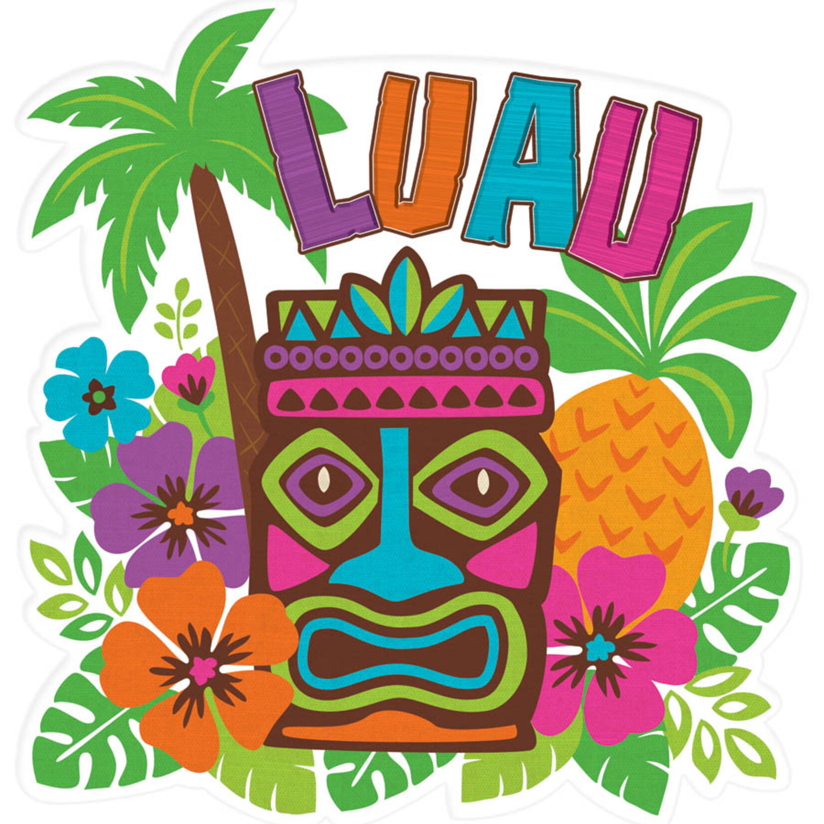 Wallys party factory LUAU CUTOUT