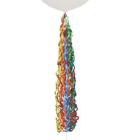 Multi Color Curling Ribbon Balloon Tail