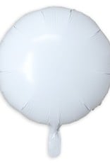 18'' Round White Balloon