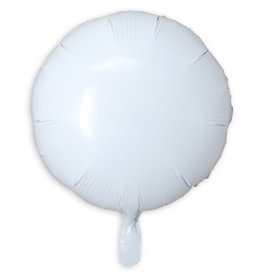 18'' Round White Balloon