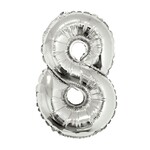 34'' Silver #8 Balloon