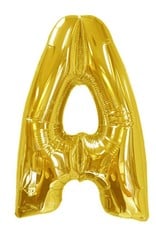 party club 40" Gold Mylar Letter Balloons