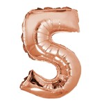 40'' Rose Gold #5 Balloon