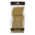 Plastic Forks Gold