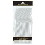 Plastic Forks Silver