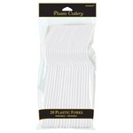 White Plastic Forks