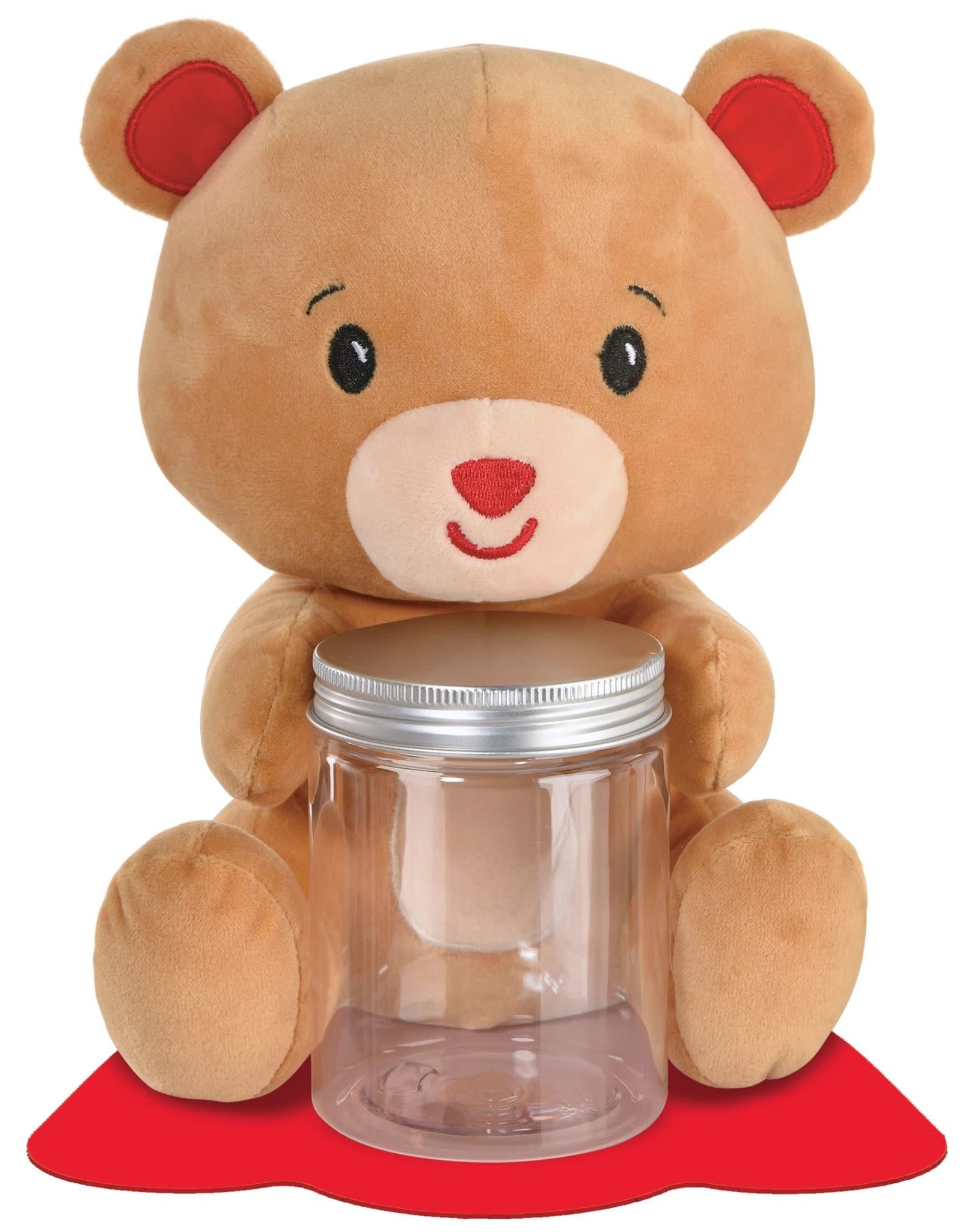 Plush Bear Holiday Jar Balloon Weight