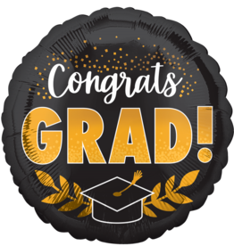 18'' Grad Congrats Grad Gold & Ivy