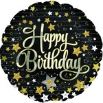 18" Gold Stars Birthday