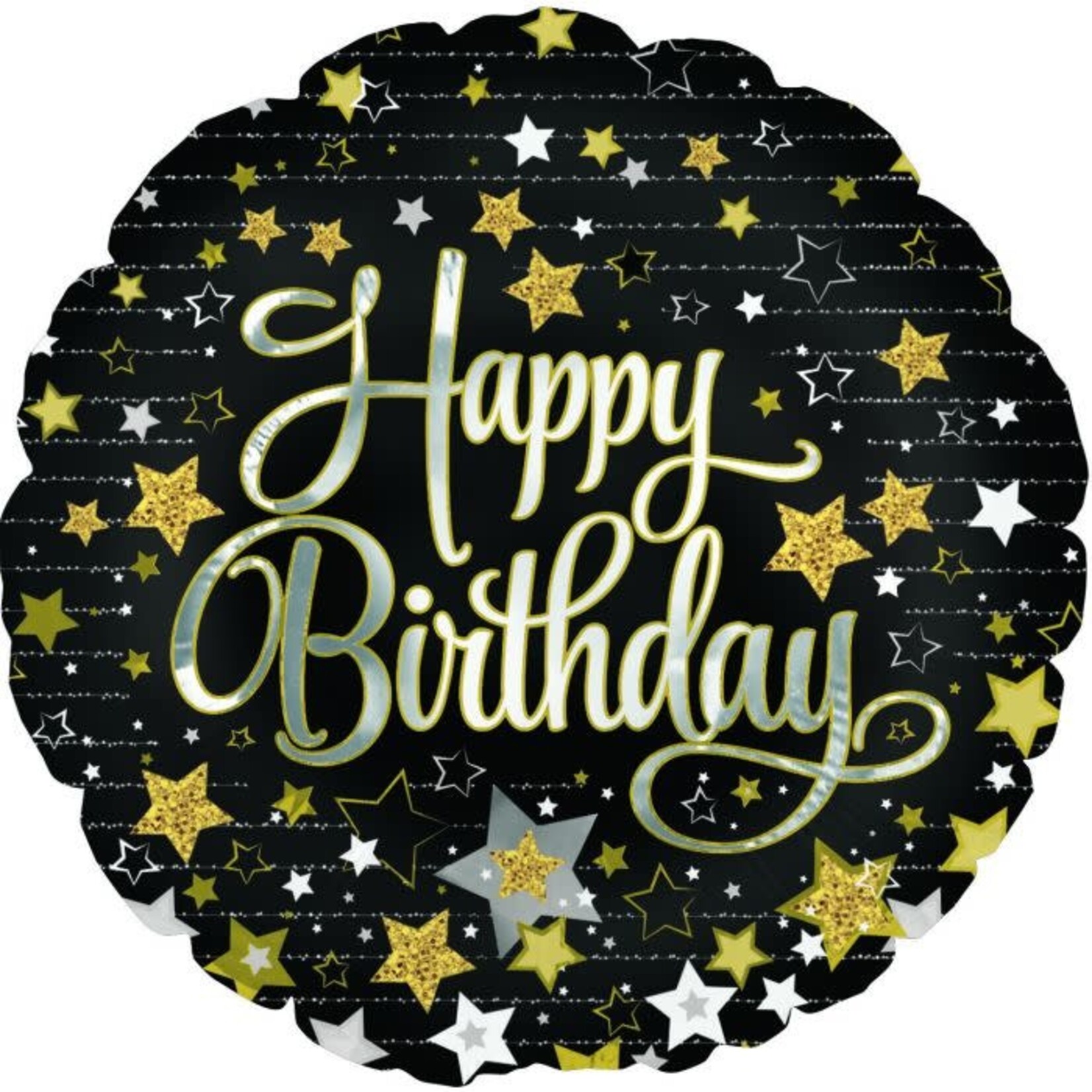 18" Gold Stars Birthday