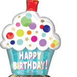 21" Birthday Cupcake Centerpc