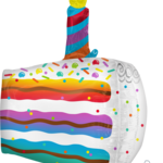 25" Confetti Cake Slice Balloon
