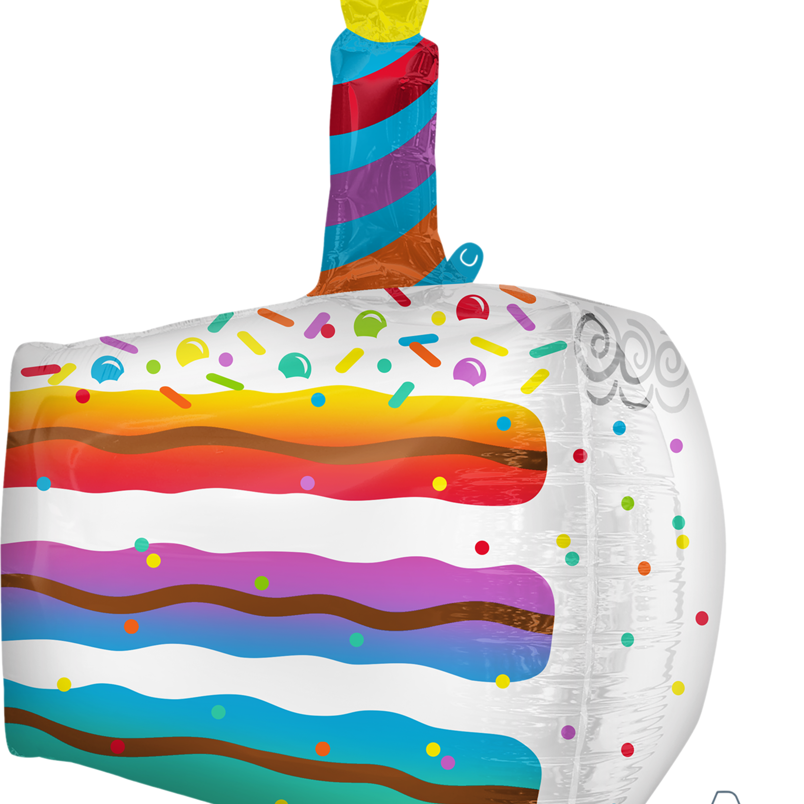 25" Confetti Cake Slice Balloon
