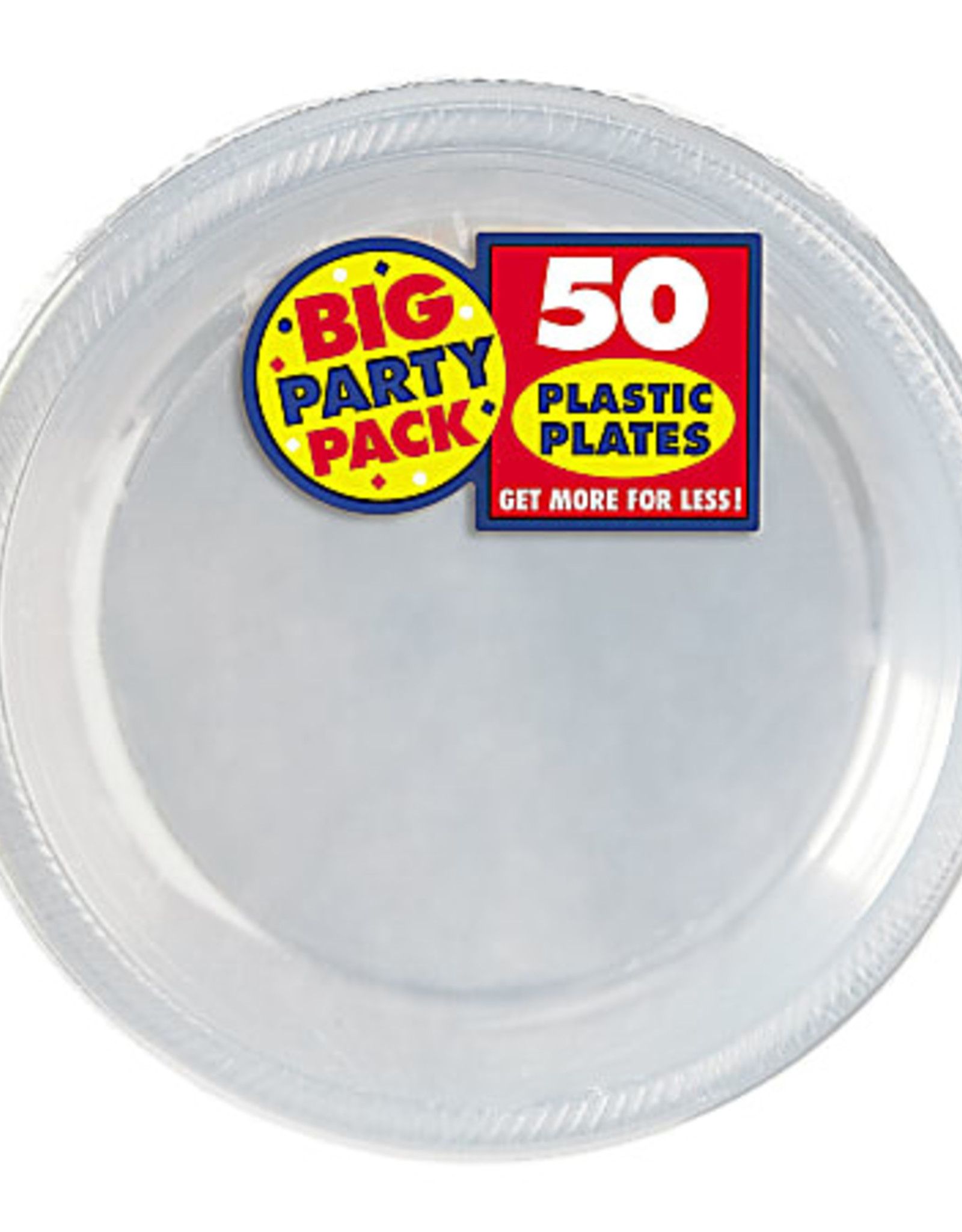 50 Count Plastic Dessert Plates7''