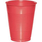 Coral Plastic Cups 12oz