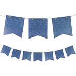 Denim Paper Pennant Banner