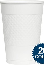 Frosty White Plastic Cups 16oz