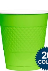Lime Plastic Cups 12oz