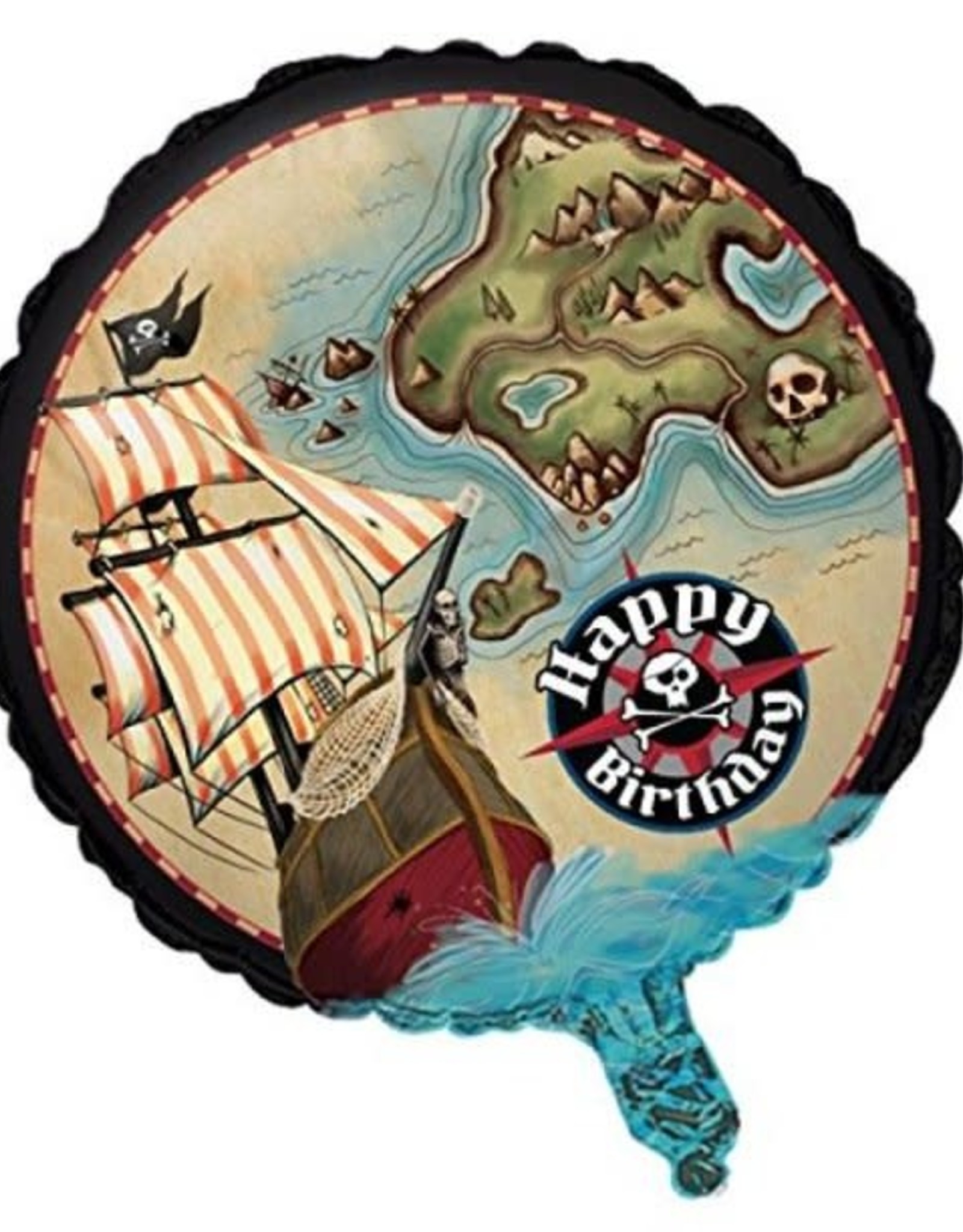 Pirate's Map Mylar Balloon