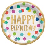 Happy Dots 10 1/2 Foil Plate