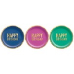 Happy Dots 7” Foil Plate, Assorted