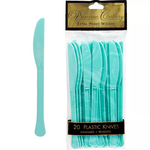 Robins Egg Blue Plastic Knives