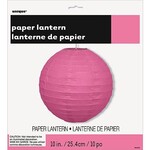 Round Lantern 10"-Hot Pink