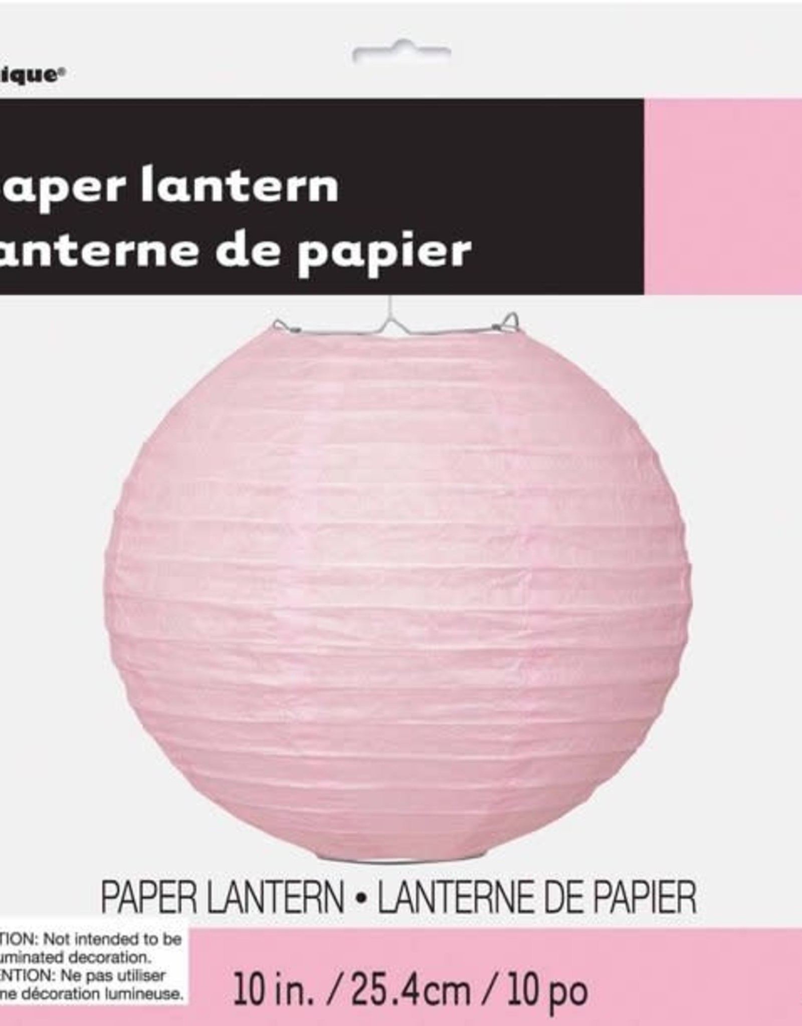 Round Lantern 10"-Light Pink