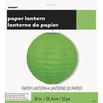 Round Lantern 10"-Lime Green