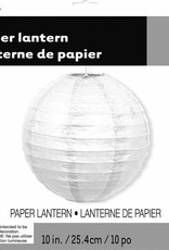 Round Paper Lantern, 10 in, White,