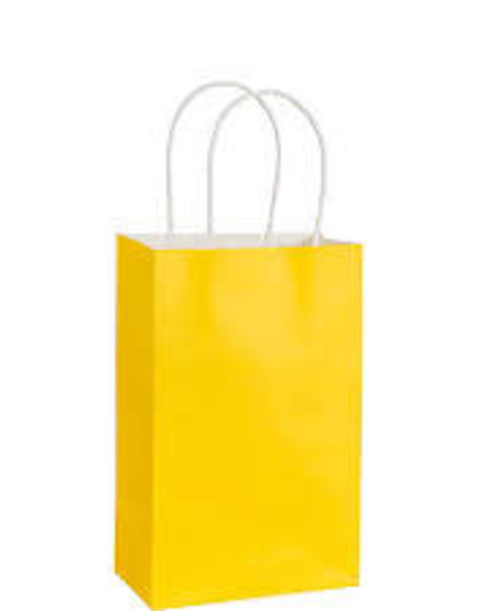 Small Yellow Paper Gift Bag