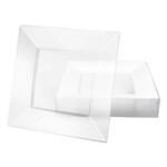 Square Ware Premium Quality Plastic Dinner Plates 10 Pieces Square