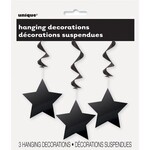 Star Hanging Decorations Black