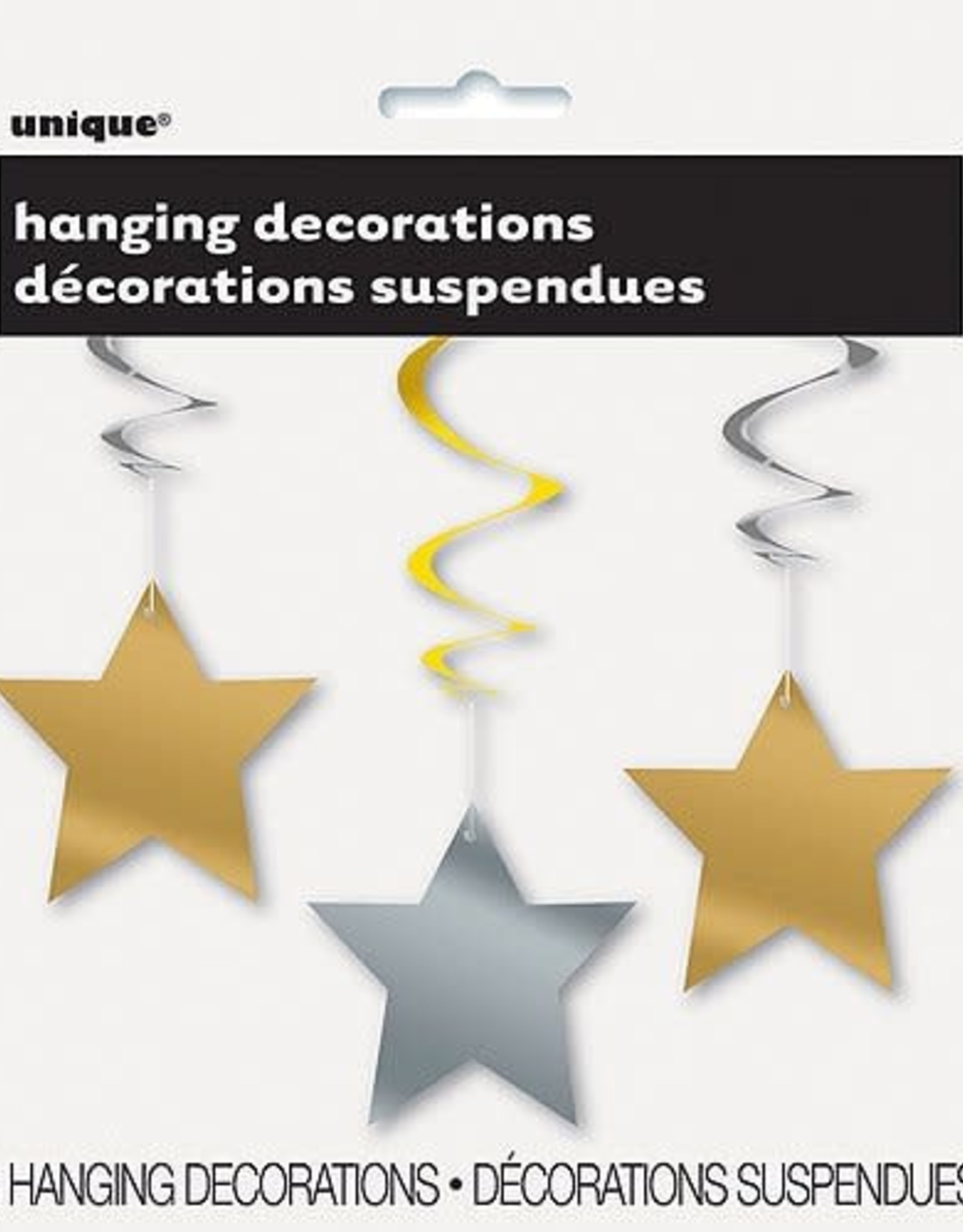 Star Hanging Decorations,Gold & Silver