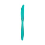 Teal Lagoon Plastic Knives