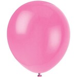 Unique 12 ct Pink Solid Latex Balloon