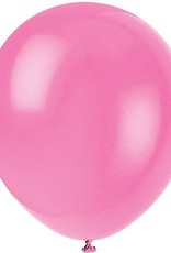 Unique 12 ct Pink Solid Latex Balloon